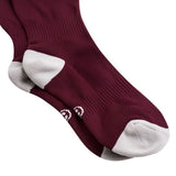 Adidas Milano Football Sock - Maroon / White